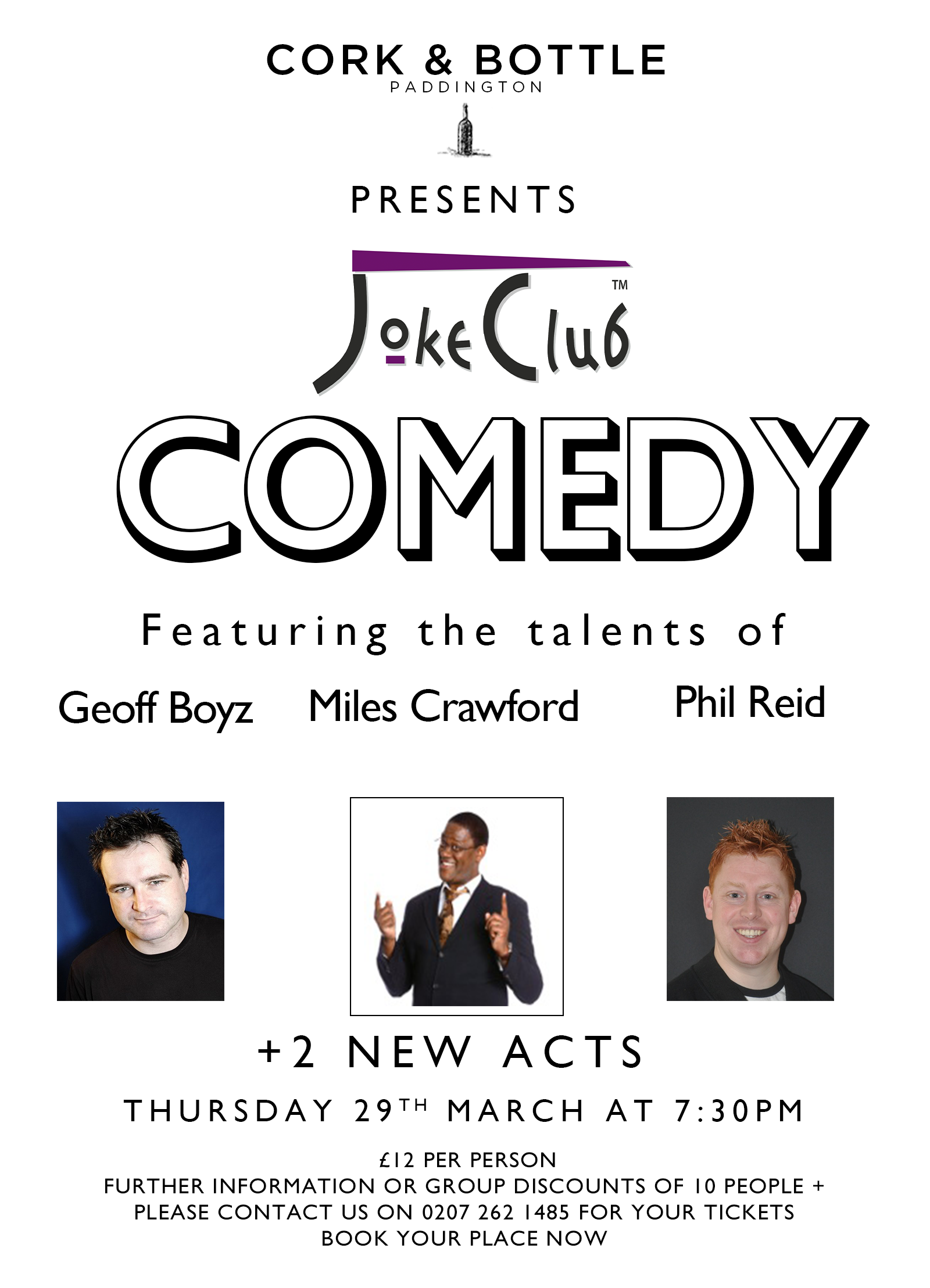 Cork and Bottle Comedy Night Event PaddingtonNow